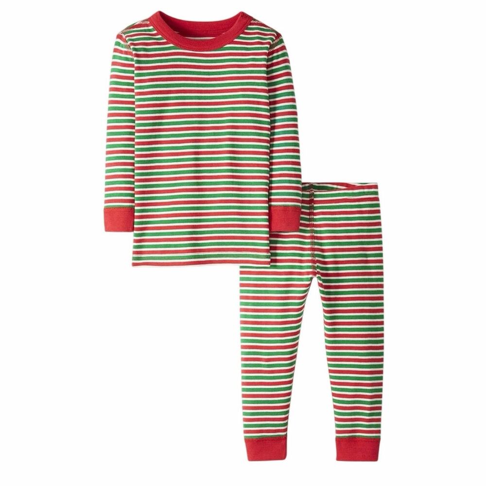 Moon & Back Hanna Andersson Organic Holiday Pajama Set Kids Size 5